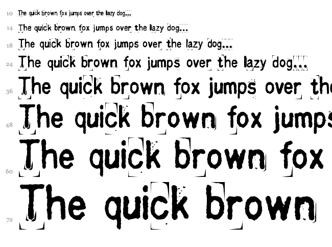 Kingthings Printingkit font waterfall